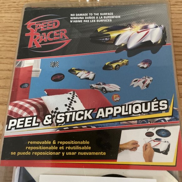 RoomMates Speed Racer Peel and Stick Appliqués Warner Bros Wall Decals Decor New - Picture 3 of 6